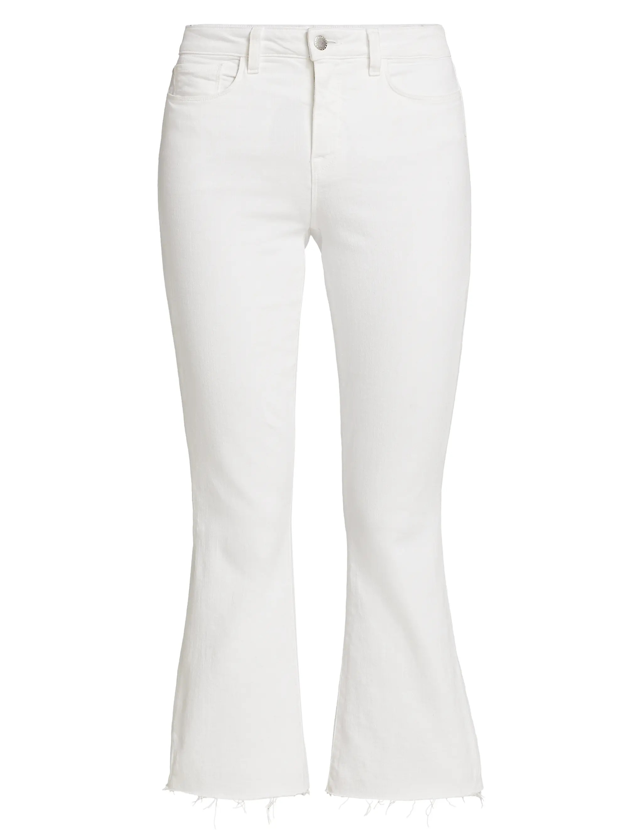 L'AGENCE Kendra Cropped Flare Jeans | Saks Fifth Avenue | Saks Fifth Avenue