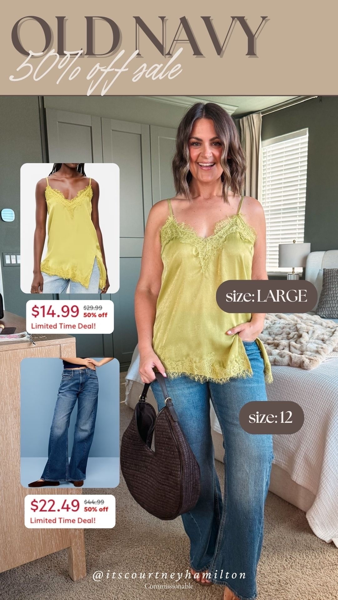 Everything is 50% off right now from Old Navy!! Top is a large and jeans are a 12!

Sale alert, watchnow, finds under 100, finds under 50, Courtney Hamilton

#LTKSeasonal #LTKSaleAlert #LTKootd