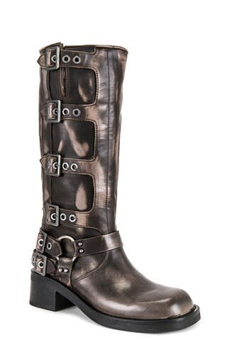 Steve Madden Rocky Boot in Black Distressed from Revolve.com | Revolve Clothing (Global)