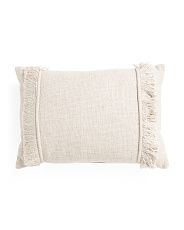 14x20 Frayed Linen Front Pillow | Marshalls