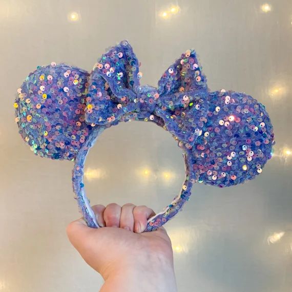 Periwinkle Dream Sequin Ears  Sparkle Sequin Mouse Ears | Etsy | Etsy (US)