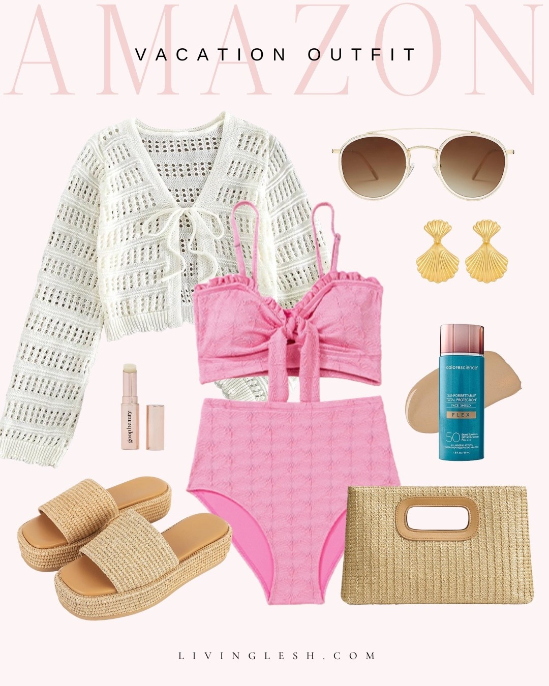Amazon style | Amazon outfit | Amazon vacation outfit | Beach vacation | Pool vacation | Pool outfit | Sandals | Resort wear | Resort outfit | Bikini | Earrings | Pool style | Beach style | Vacation outfit

#LTKSeasonal #LTKselfcare #LTKTravel