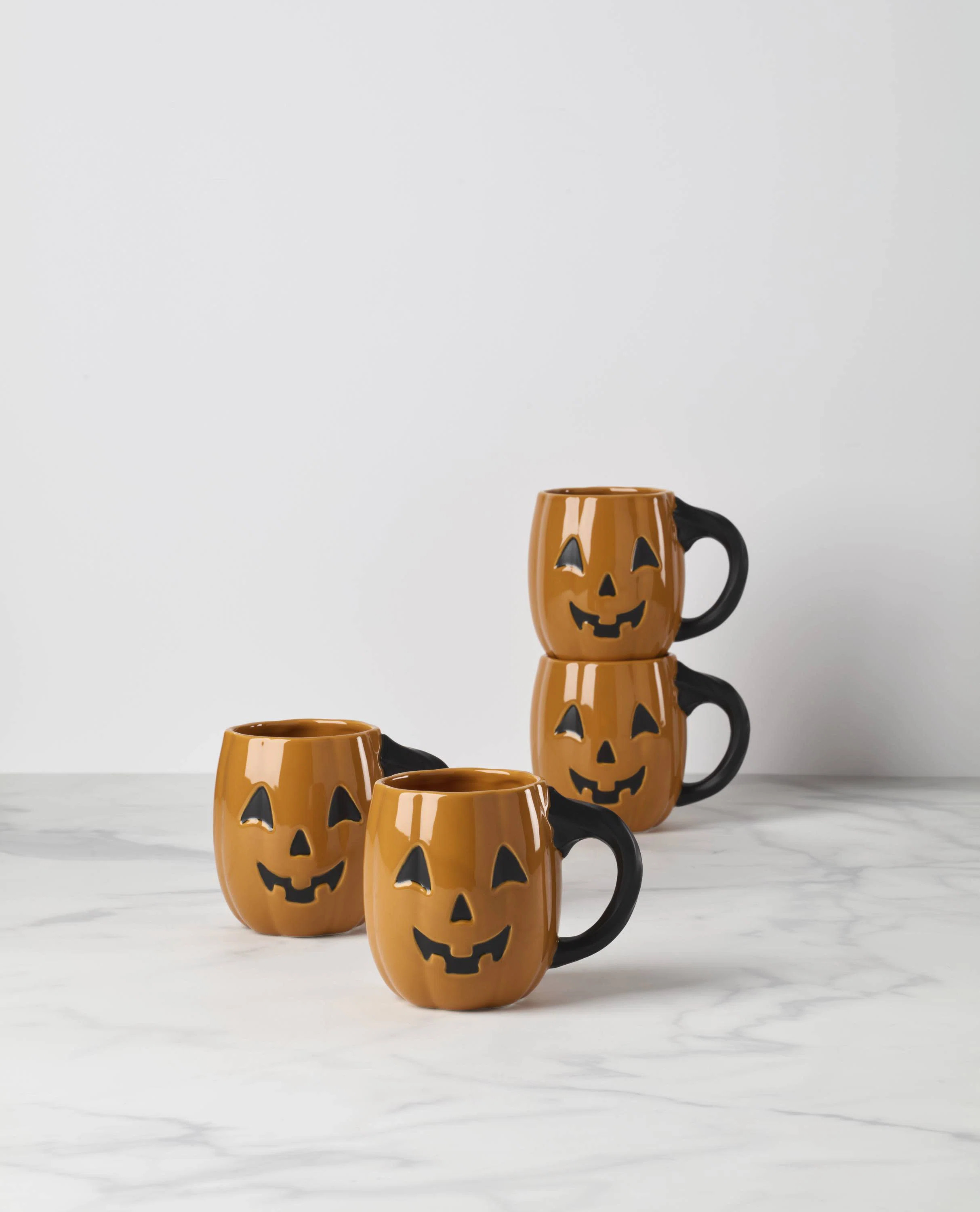 Lenox Vintage Halloween Figural Pumpkin Mugs, Set of 4 | Wayfair | Wayfair North America