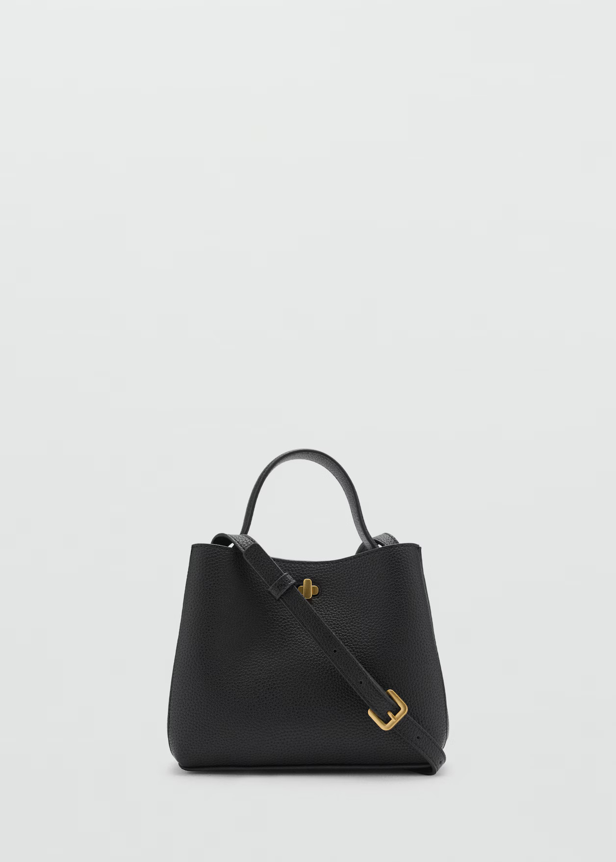 Mini shopper bag with metallic detail | MANGO (US)
