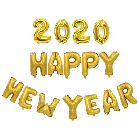 SHIYAO 16 Inch 32 Inch Number 2020 Balloons Happy New Year Letter Foil Ballon Decoration Home Party  | Walmart (US)