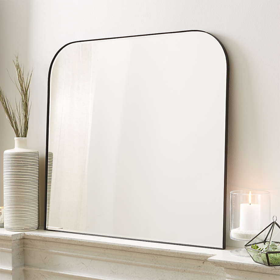 Edge Silver Arch Wall Mirror + Reviews | Crate and Barrel | Crate & Barrel