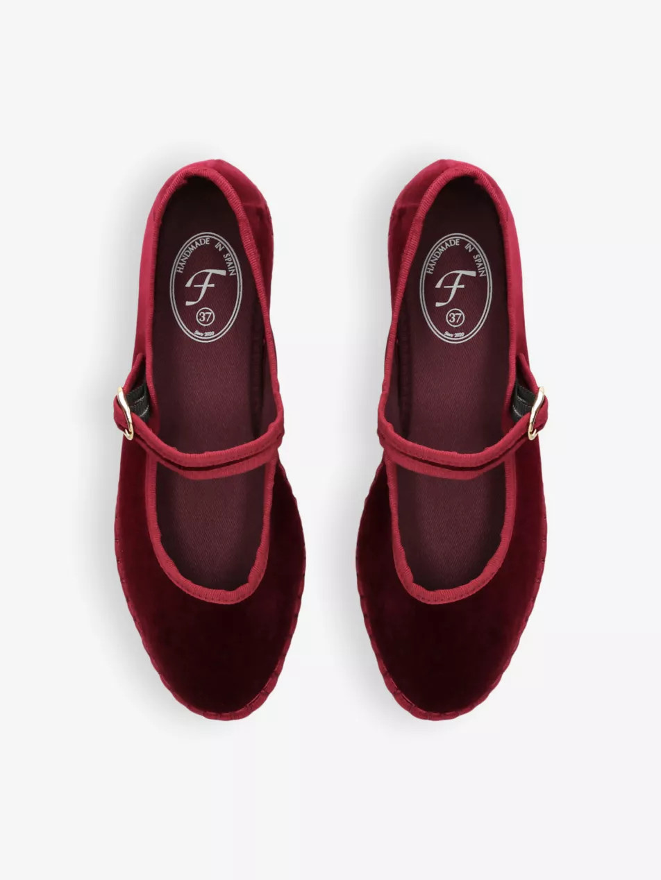 Lucrecia single-strap cotton Mary Jane flats | Selfridges