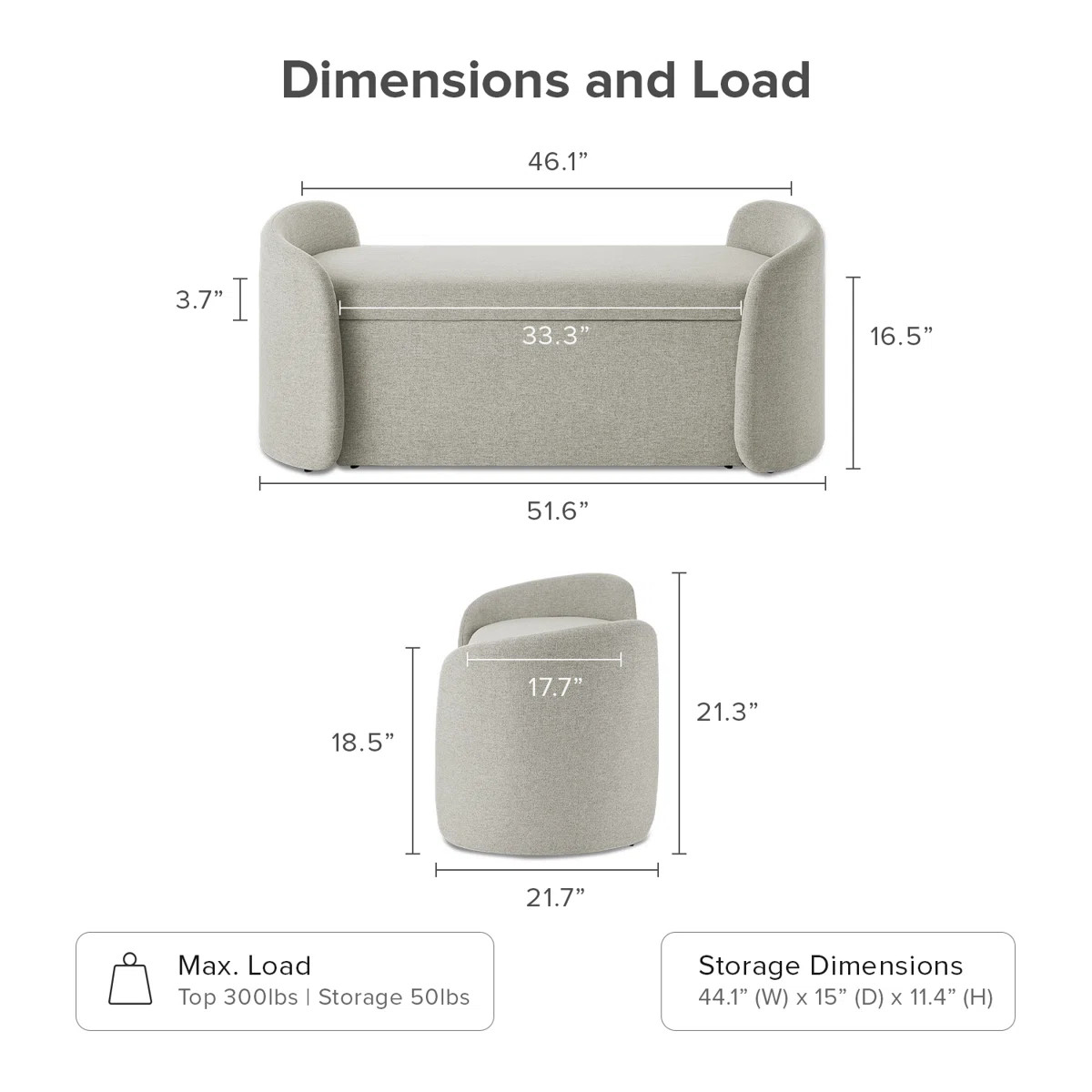 Jayren Upholstered Storage Bench | Wayfair North America