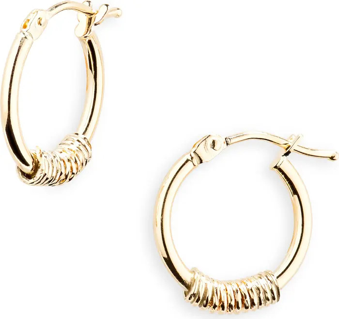 14K Gold Disc Hoop Earrings | Nordstrom
