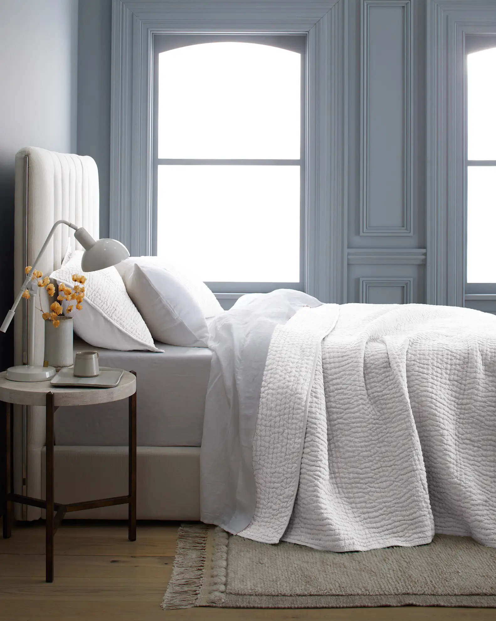 European Linen Cotton Stitch Quilt Set | Quince
