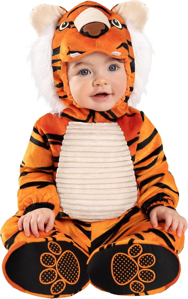 Spirit Halloween Baby Tiger Costume | Tiger Cosplay | Onesie Outfit | One Piece Costume | Easy Co... | Amazon (US)