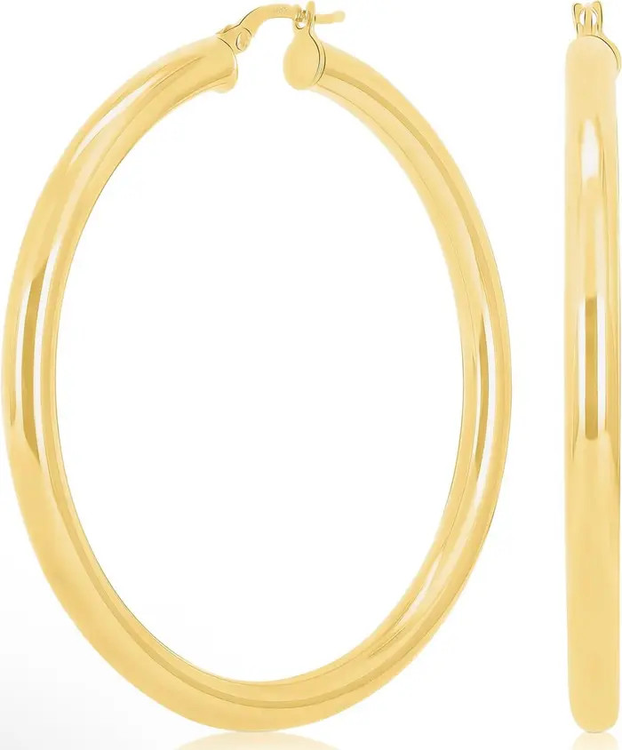 Sterling Silver Large Gold Tone Hoops | Nordstrom