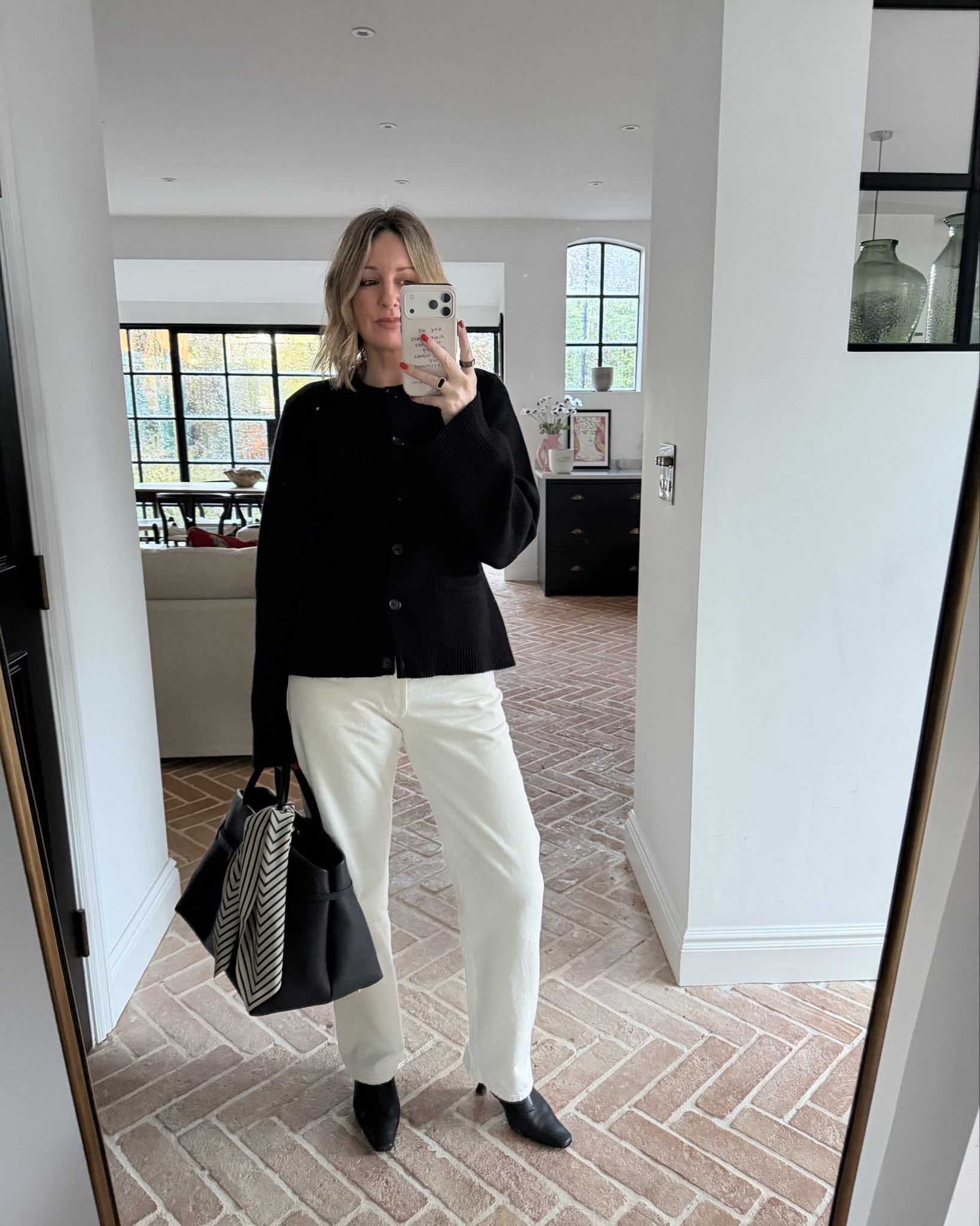 Inside / Outside Outfit for a day of meetings 🤍 leather jacket | white jeans | white jeans in winter | Levi’s | boots | monochrome 

#LTKdatenight #LTKuk #LTKFashionMonth