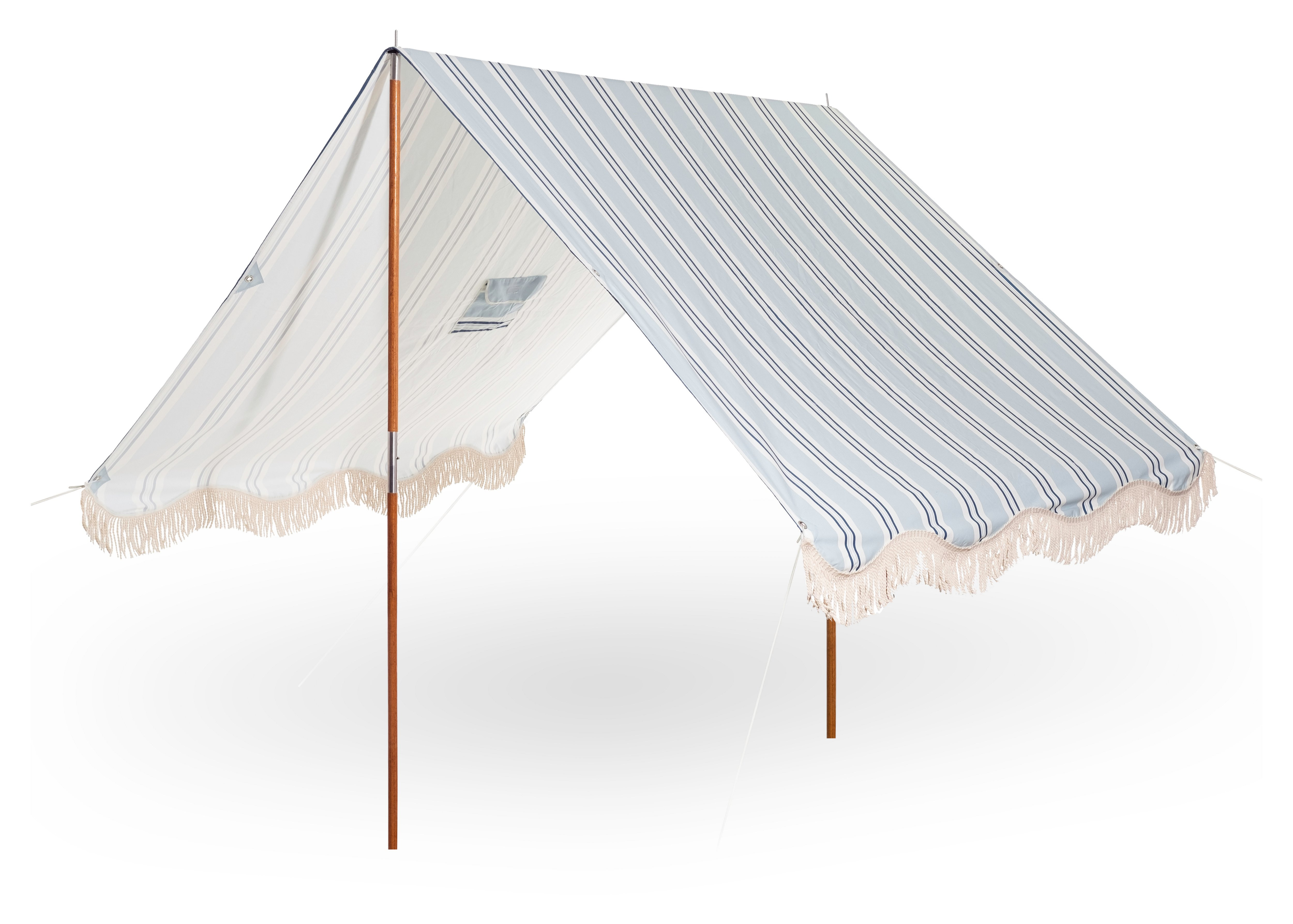 Quincy Premium Stripe Beach Tent, Blue | One Kings Lane