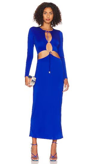Marcella Midi Dress in Cobalt Blue | Revolve Clothing (Global)
