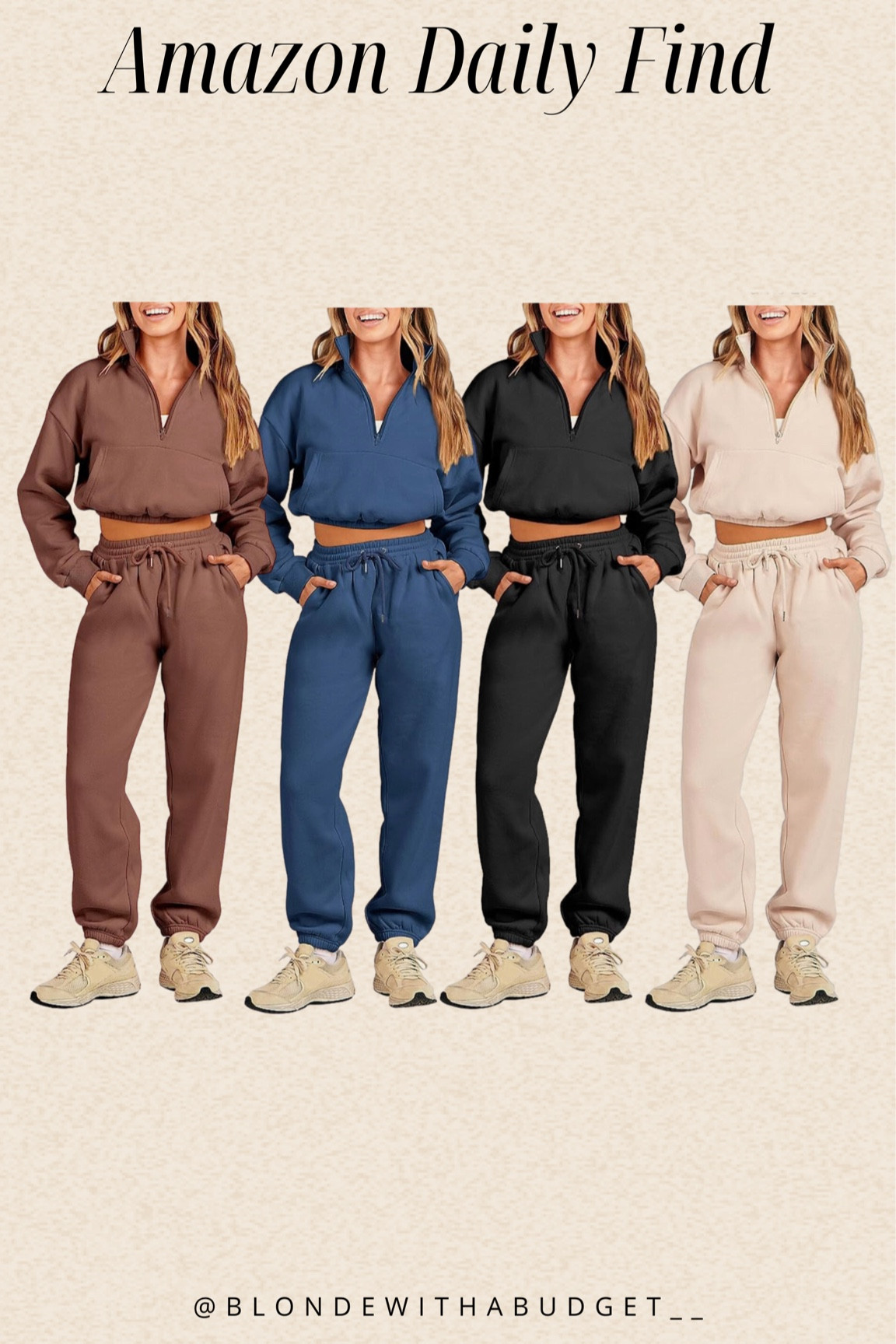 Amazon jogger sweat set 