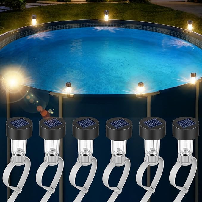 BITIWEND Solar Pool Lights for Framed Above Ground Pools, Waterproof Swimming Pool Accessories Li... | Amazon (US)