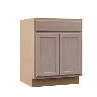 Hampton Bay Hampton Assembled 27x34.5x24 in. Base Cabinet in Unfinished Beech-KB27-UF - The Home ... | The Home Depot