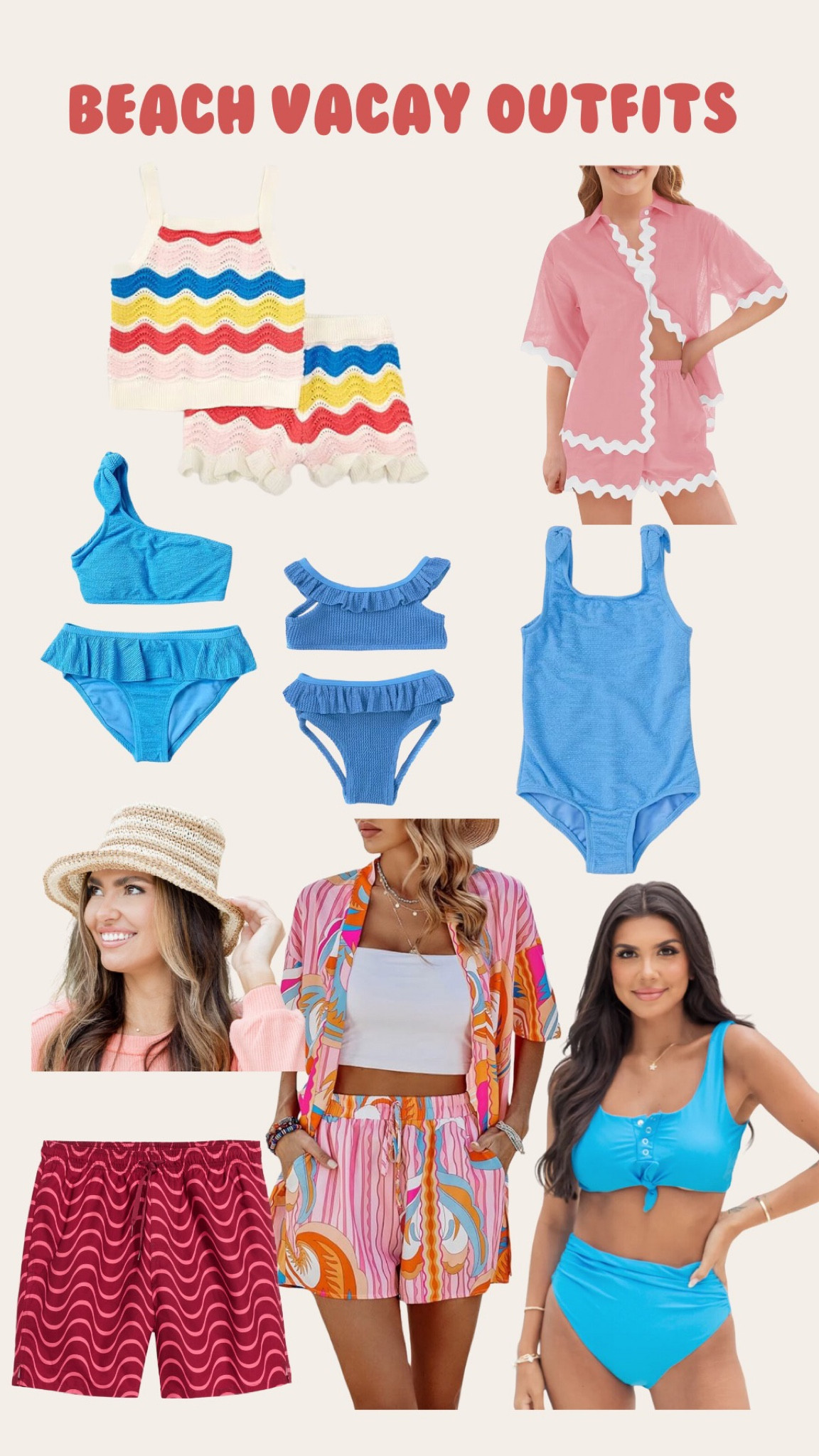 Castaway cay swimsuits and coverups we wore! Mine is so comfortable, probably one of the most comfy swims I own. Use code: SARAHLIT for $$ off my swimsuit and hat! Bright color beach vacation family outfits! Dillard’s, Amazon, old navy, pink lily! Coordinating and matching family outfits and swimsuits  

#LTKTravel #LTKSwim #LTKFamily