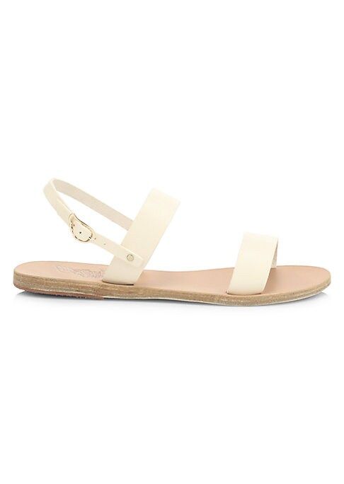 Ancient Greek Sandals Women's Clio Leather Slingback Sandals - Off White - Size 38 (8) | Saks Fifth Avenue