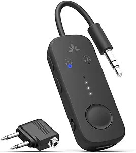 Avantree Relay - Premium Airplane Bluetooth 5.3 Adapter, Supports 2 AirPods or Headphones with ap... | Amazon (US)