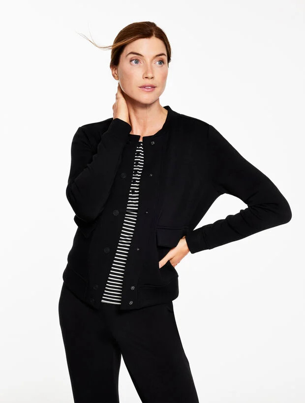 AirKnit Stretch Bomber Jacket | Talbots