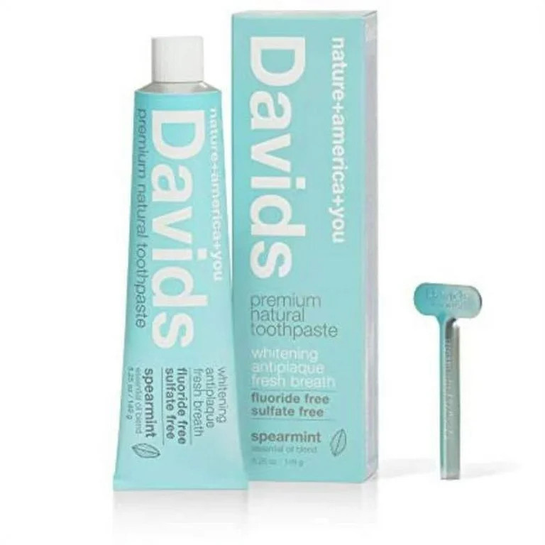 Davids 40200 5.25 oz Spearmint Antiplaque Natural Whitening Toothpaste | Walmart (US)