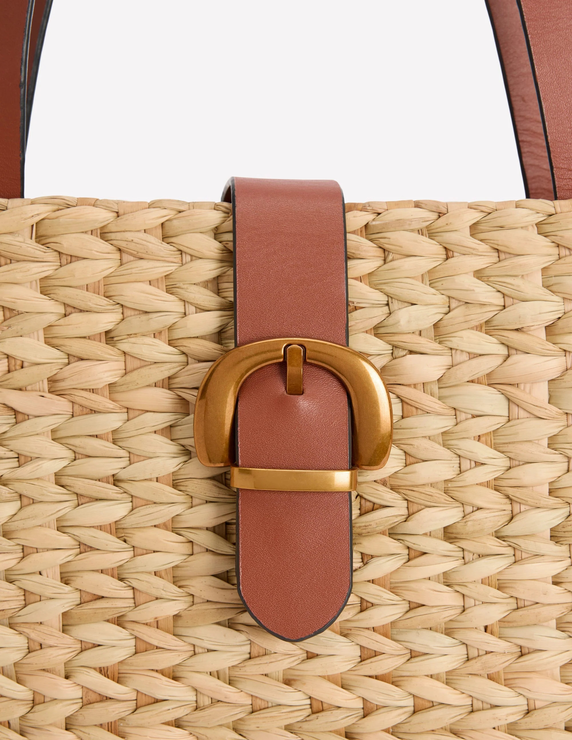 Buckle Tote-Natural Raffia | Boden (US)
