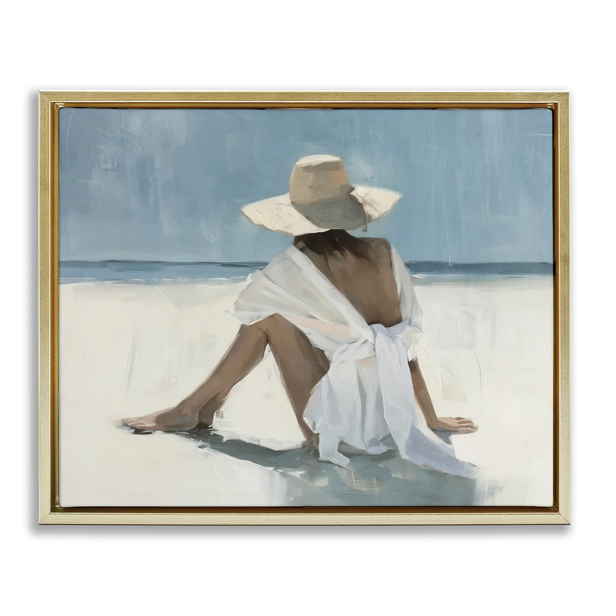 Ocean Dream Woman Framed Floater Canvas Wall Art by Svetlana Aleynikova | Wayfair North America