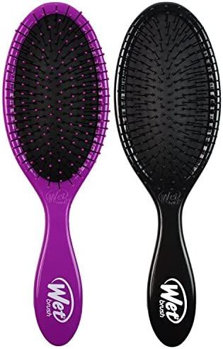 Wet Brush Original Detangler - Purple and Black (Pack of 2) - Exclusive Ultra-soft IntelliFlex Br... | Amazon (US)