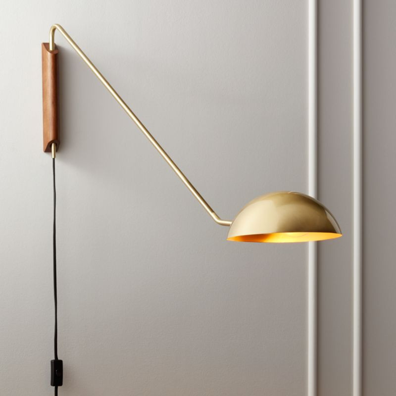 Mantis Swivel Wall Sconce Brass + Reviews | CB2 | CB2