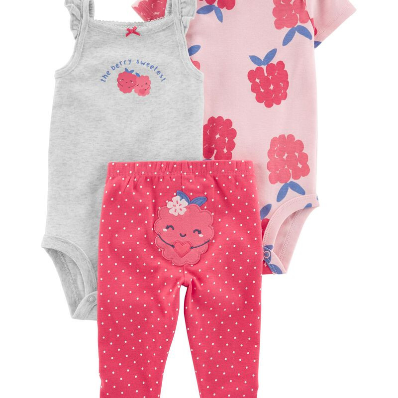 3-Piece Floral Little Short Set | Carter's