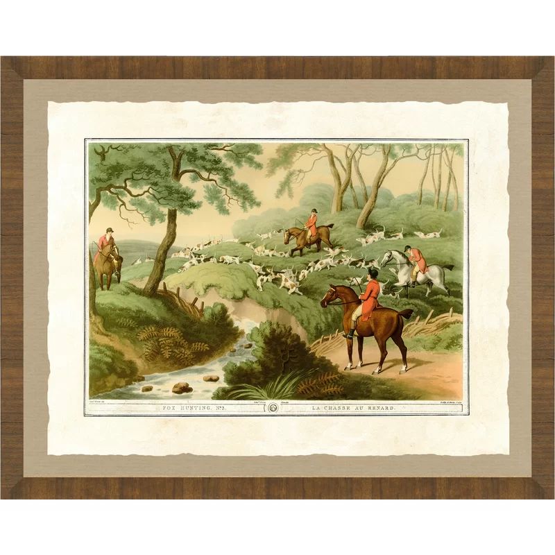 Hunting Scene III Framed Giclee Print | Wayfair North America