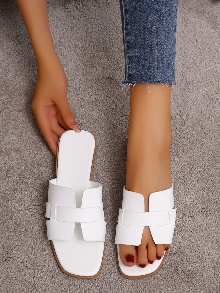 Minimalist Braided Detail Slides | SHEIN