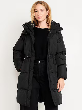 Water-Resistant Quilted Long Puffer Jacket | Old Navy (US)