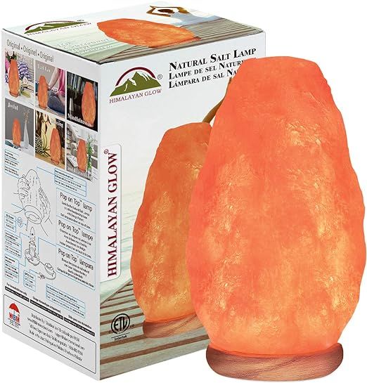 Himalayan Glow Natural Pink Salt Lamp, Crystal Salt Lamp Night Light with (ETL Certified) Brightn... | Amazon (US)