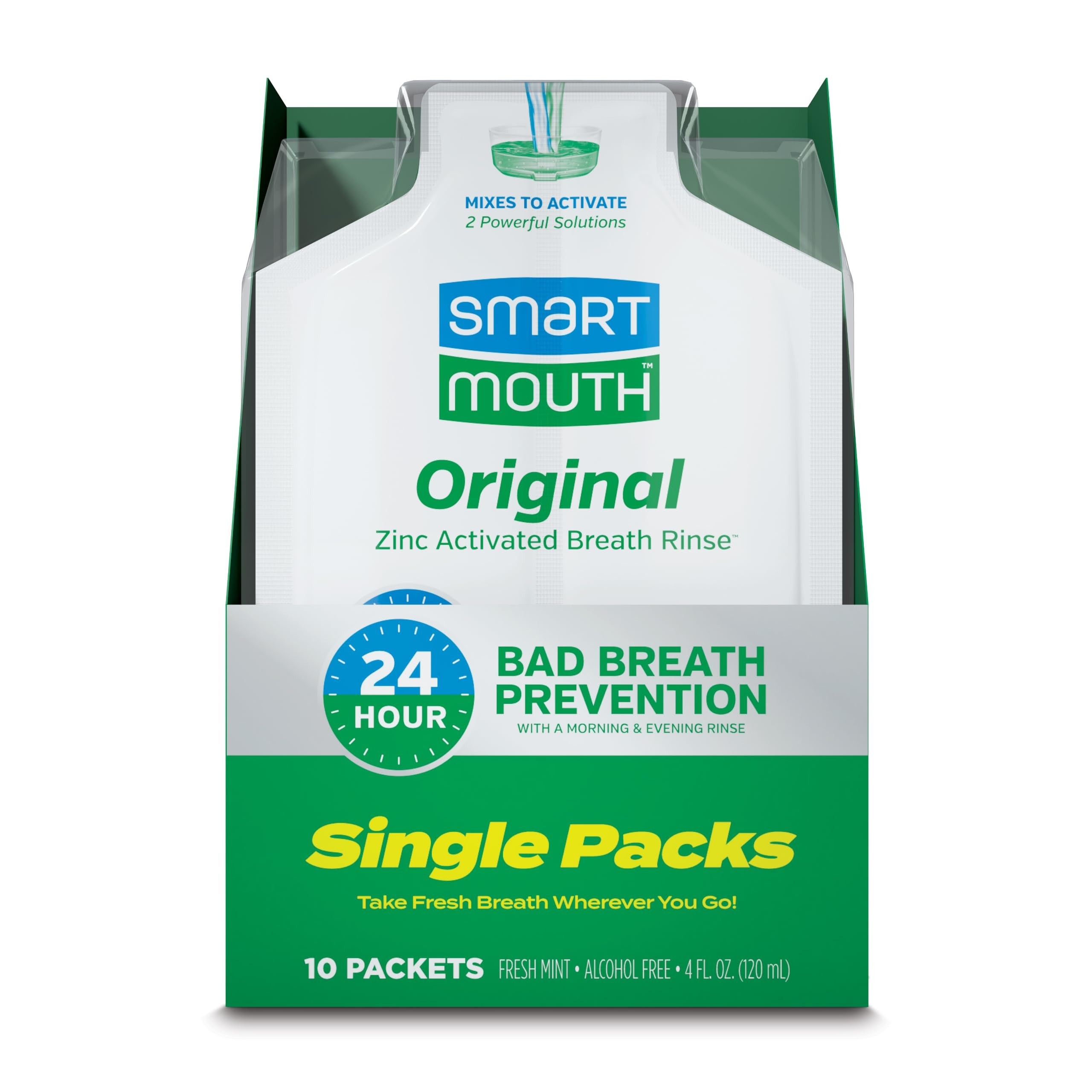 Amazon.com : SmartMouth Original Activated Mouthwash - Adult Mouthwash for Fresh Breath - Oral Ri... | Amazon (US)