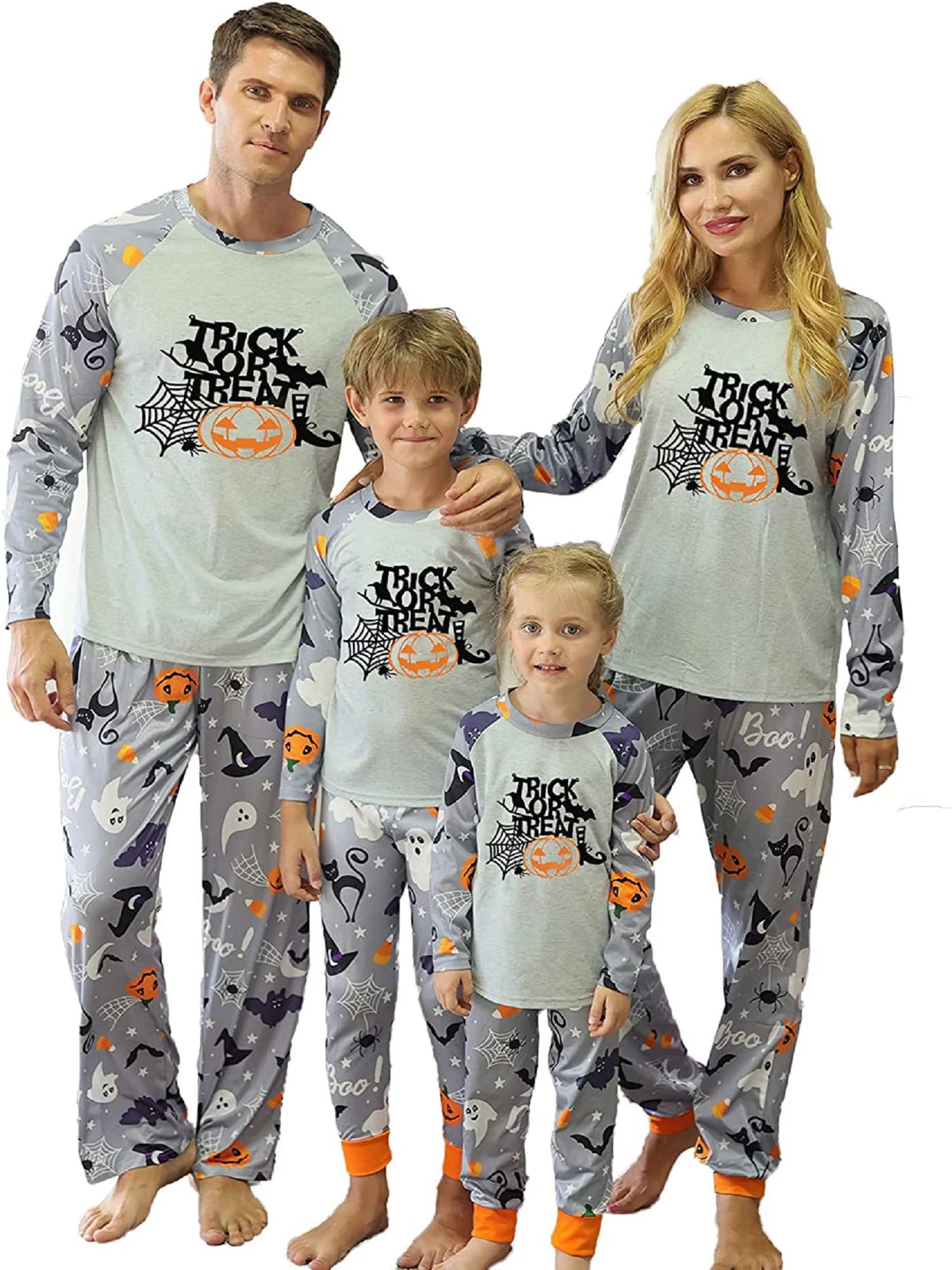 Family Pajamas Matching Sets Halloween Pumpkin Sleepwear for Baby Adults and Kids Holiday PJS Set... | Walmart (US)