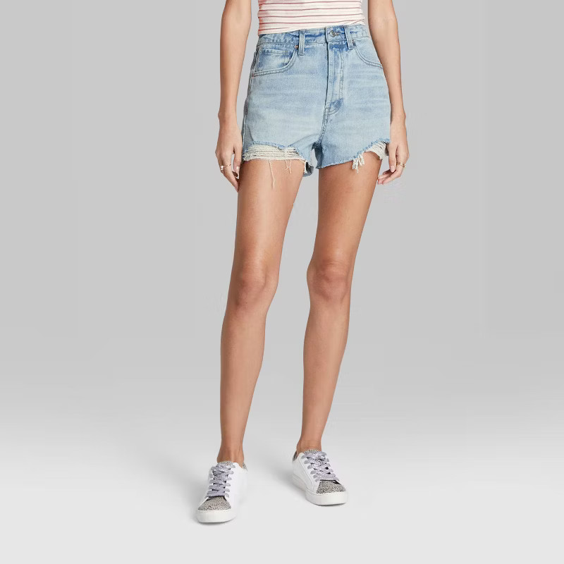 Women's Super-High Rise Cut-Off Jean Shorts - Wild Fable™ | Target