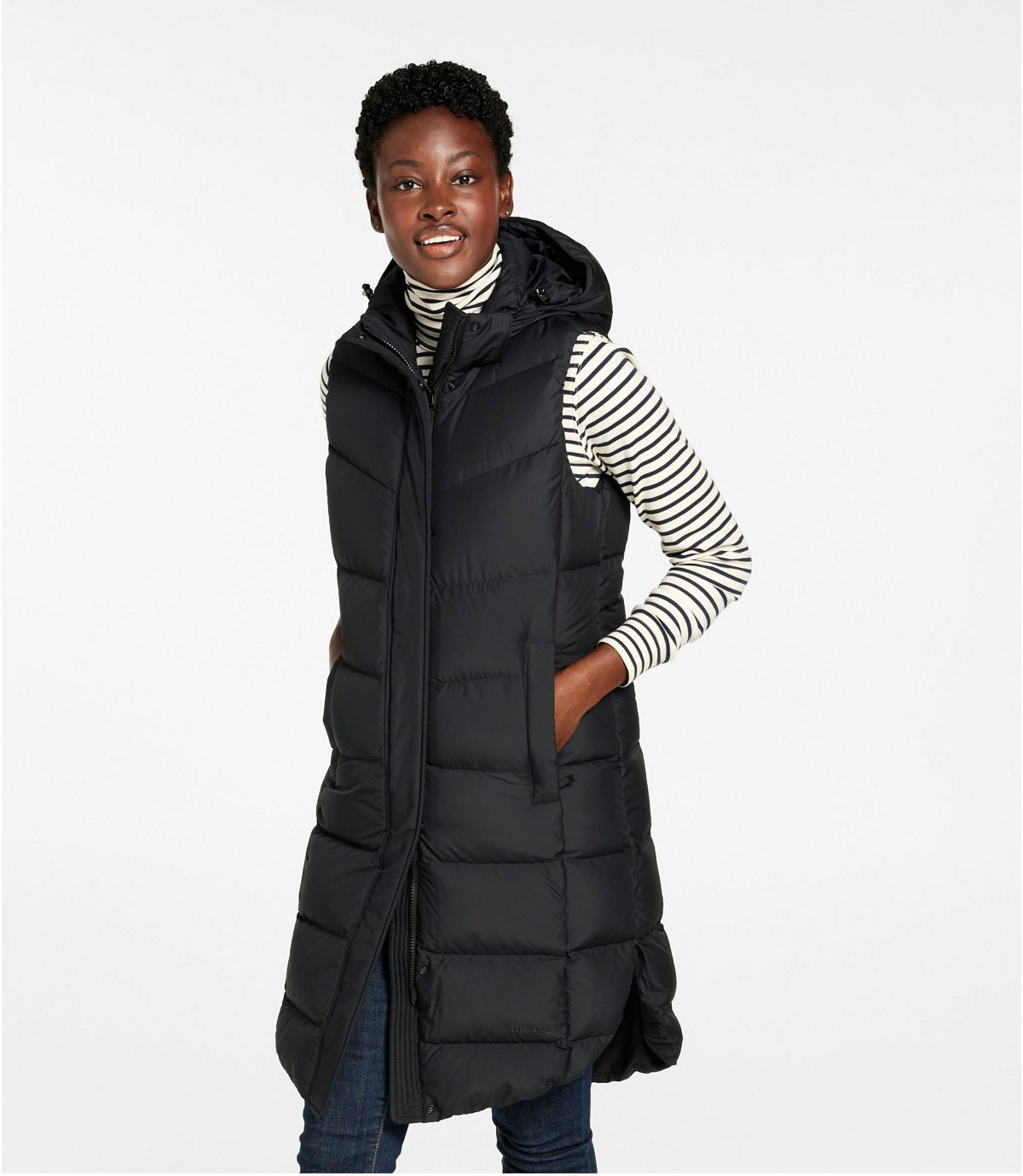 Women's Popham Puffer Long Vest | L.L. Bean