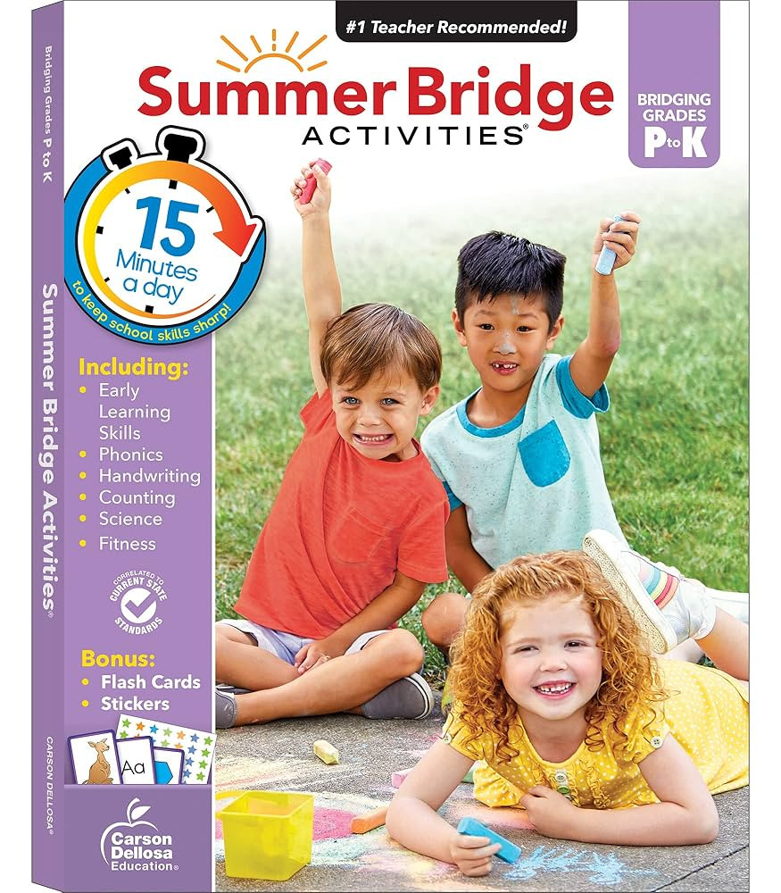 Summer Bridge Activities Preschool to Kindergarten Workbooks, PreK & K Toddler Activity Book With... | Amazon (US)