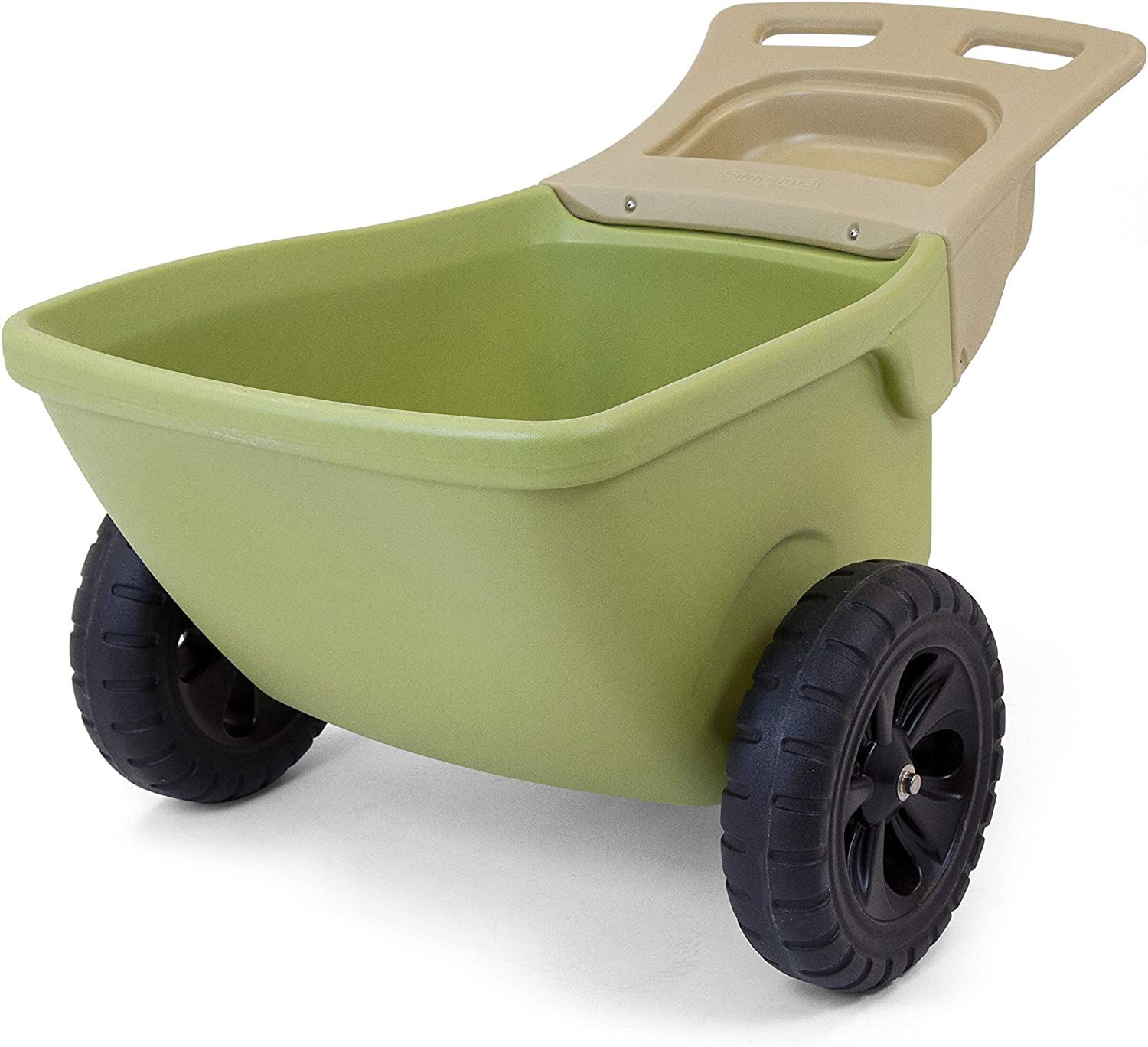 Simplay3 Easy Haul Plastic Wheelbarrow w/Garden Tool Storage Tray, 4 Cubic ft. Capacity, 2 Wheels... | Amazon (US)