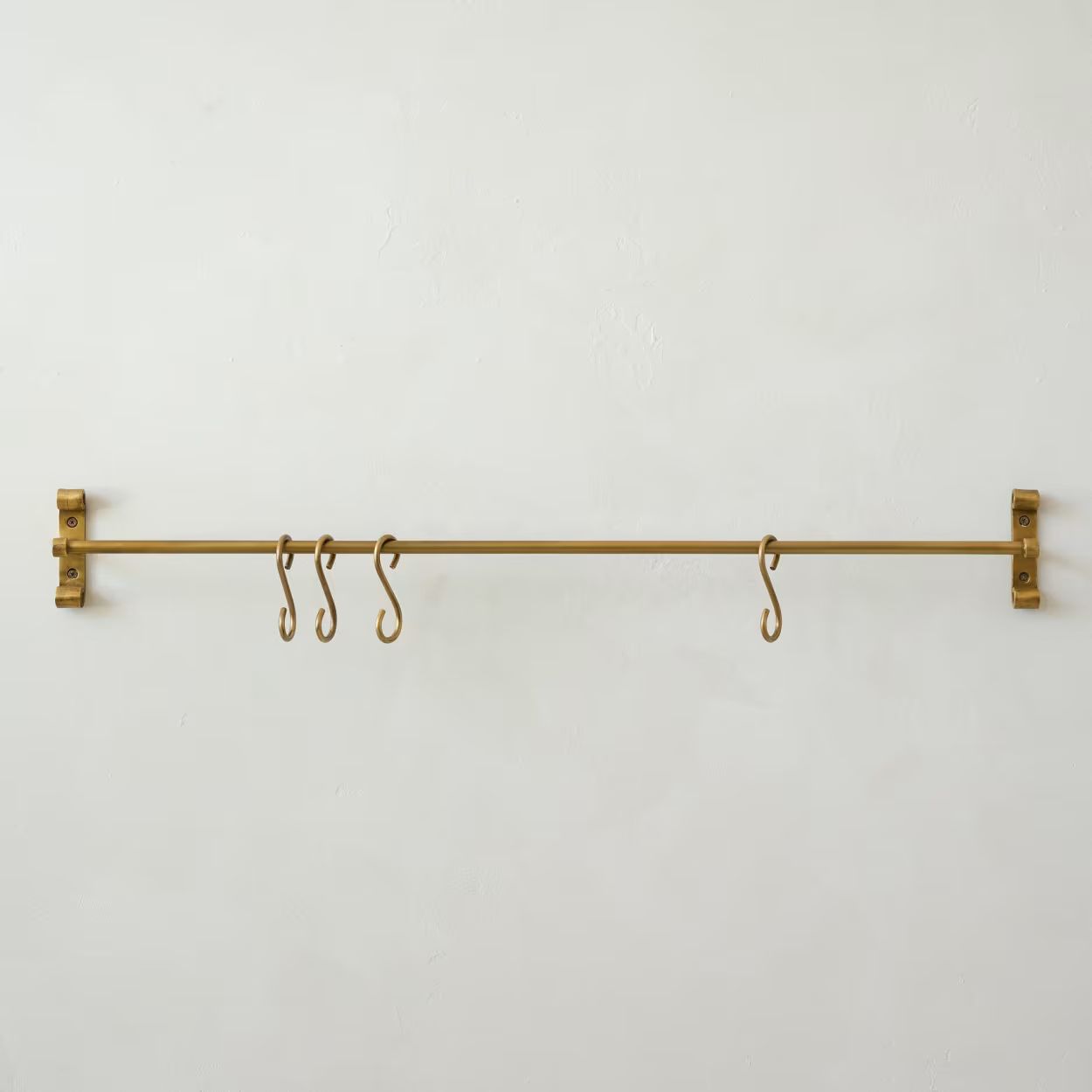 Duke Brass Rail with Hooks | Magnolia