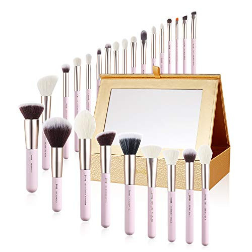 Jessup Makeup Brushes Set Professional Makeup Brush Eyeshadow Blending Powder Foundation Blusher Concealer 25pcs with Cosmetics Storage Box, Blushing Bride T295 | Amazon (US)