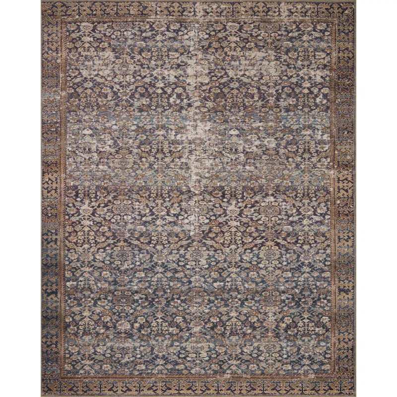 Amber Lewis x Loloi Georgie Denim / Spice Area Rug | Wayfair North America