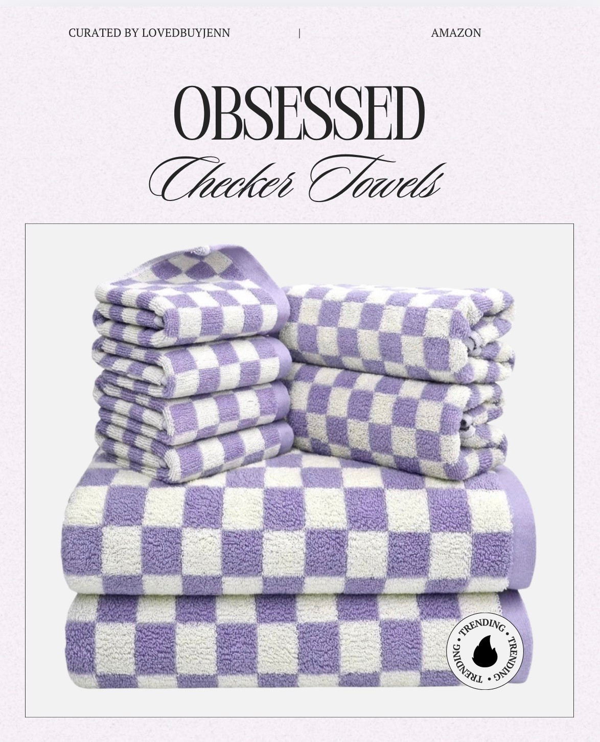 Dopamine decor, checker towels

#LTKHome