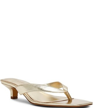 Tracie Kitten Heel Thong Dress Sandals | Dillard's