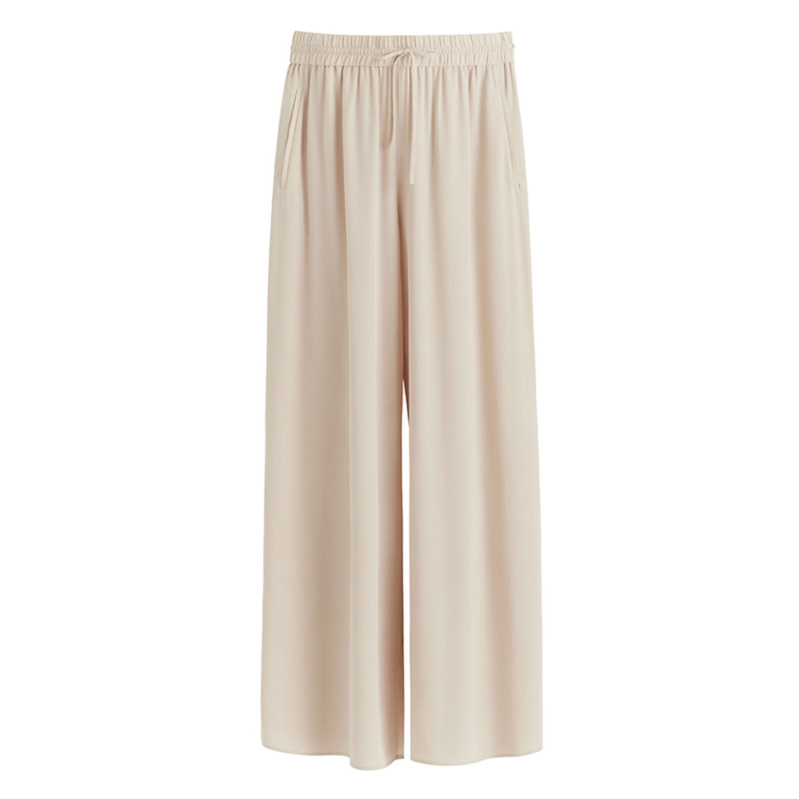 Washable Silk Wide-Leg Drawstring Pant | Cuyana