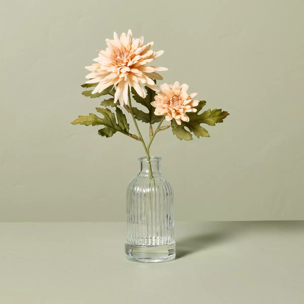 11" Faux Mini Orange Daisy Flower Arrangement - Hearth & Hand™ with Magnolia | Target