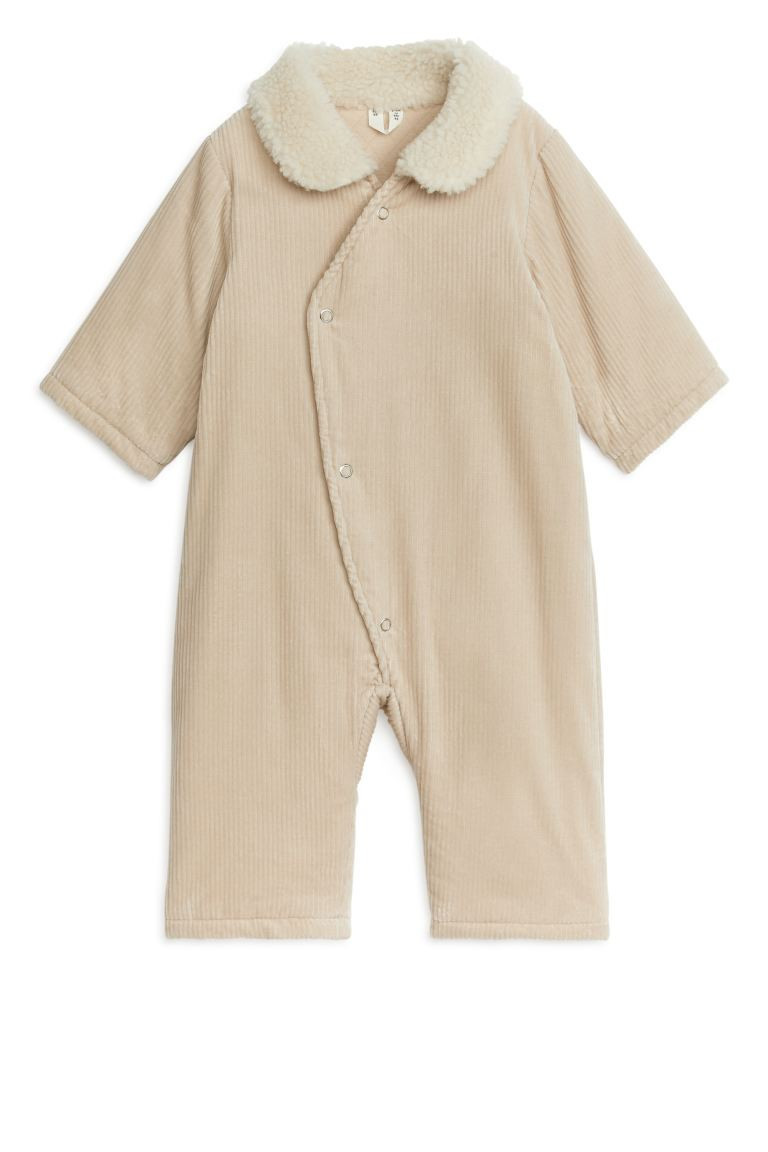 Corduroy Overall - Beige - Kids | H&M GB | H&M (UK, MY, IN, SG, PH, TW, HK)
